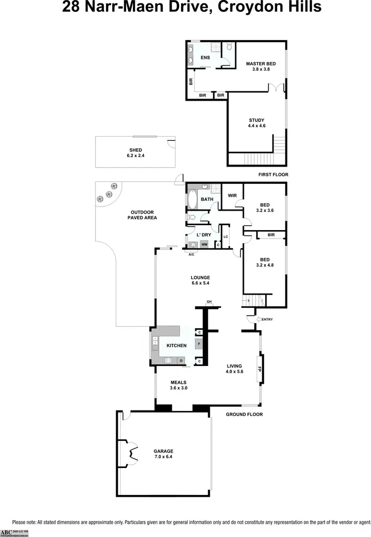 Floorplan of Homely house listing, 28 Narr-Maen Drive, Croydon Hills VIC 3136