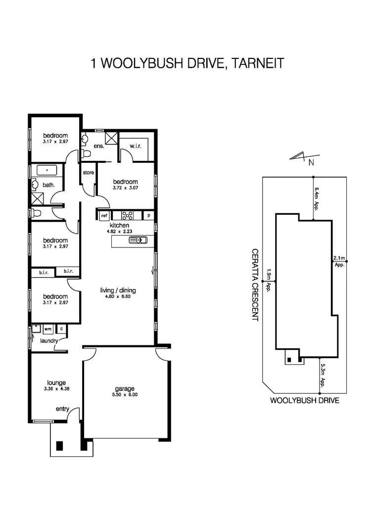 Floorplan of Homely house listing, 1 Woolybush Drive, Tarneit VIC 3029