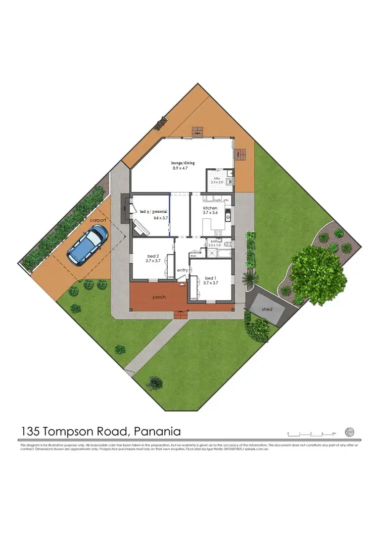 Floorplan of Homely house listing, 135 Tompson Road, Panania NSW 2213