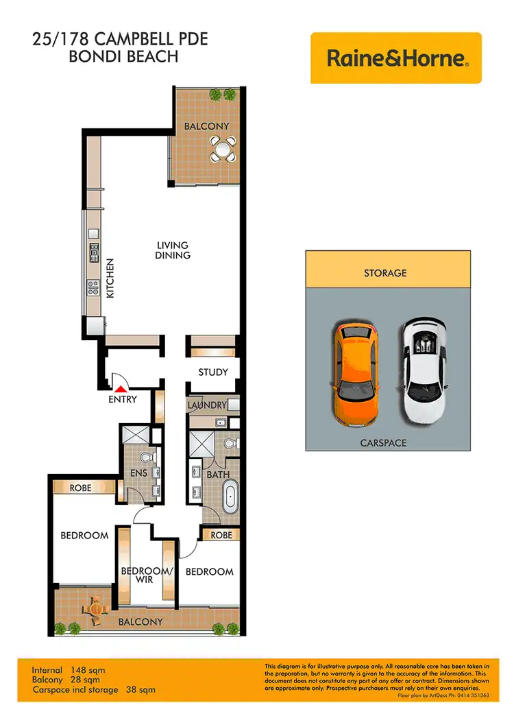 Floorplan of Homely apartment listing, 25/178 Campbell Parade, Bondi Beach NSW 2026