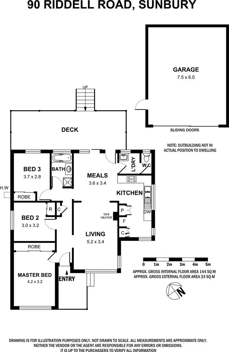 Floorplan of Homely house listing, 90 Riddell Road, Sunbury VIC 3429