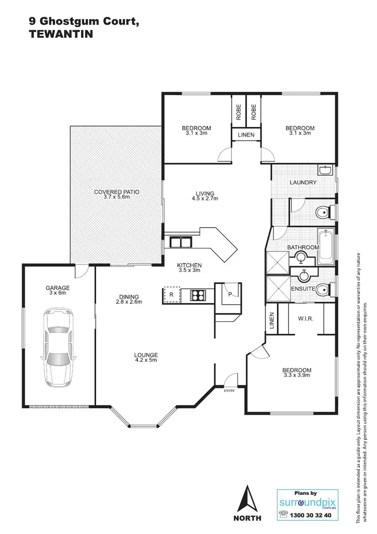 Floorplan of Homely house listing, 9 Ghostgum Crt, Tewantin QLD 4565