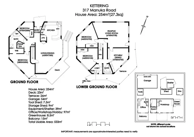 Floorplan of Homely house listing, 317 Manuka Road, Kettering TAS 7155