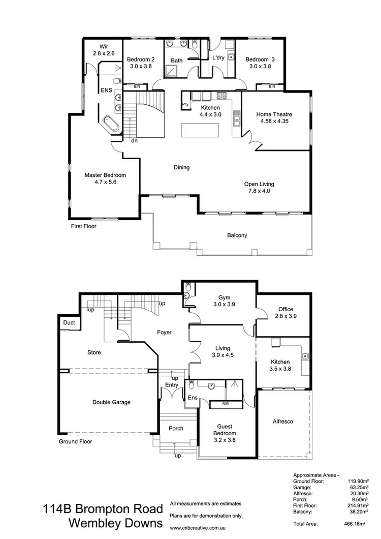 Floorplan of Homely house listing, 114B Brompton Road, Wembley Downs WA 6019