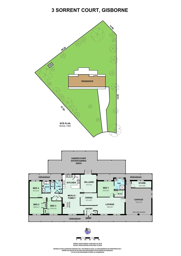 Floorplan of Homely house listing, 3 Sorrent Court, Gisborne VIC 3437