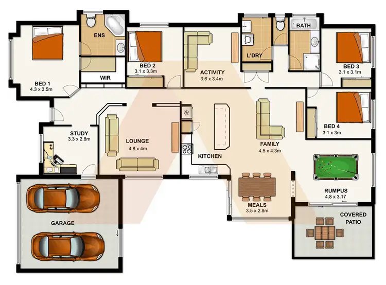 Floorplan of Homely house listing, 64-66 Gumview Cres, Jimboomba QLD 4280