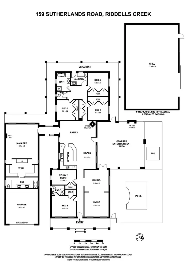Floorplan of Homely house listing, 159 Sutherlands Road, Riddells Creek VIC 3431