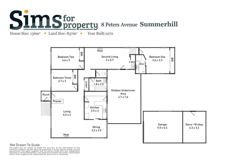 Floorplan of Homely house listing, 8 Peters Avenue, Summerhill TAS 7250