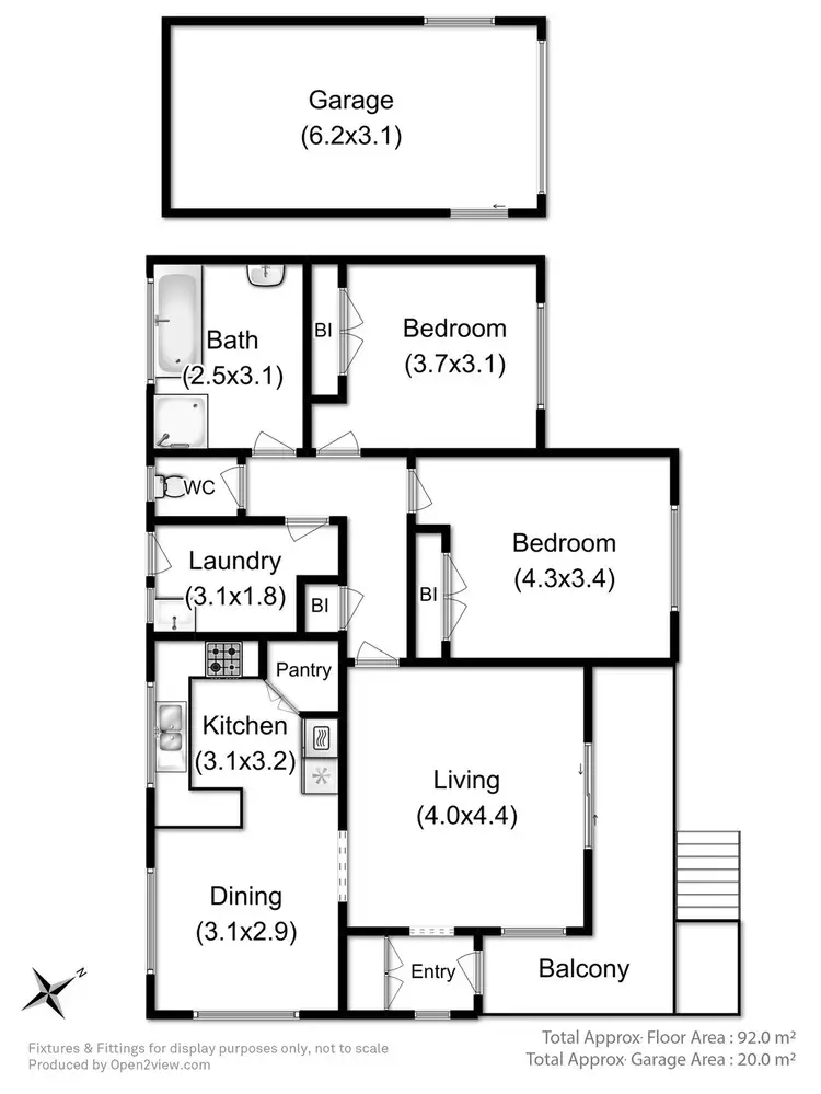Floorplan of Homely villa listing, 4/69 Channel Highway, Kingston TAS 7050