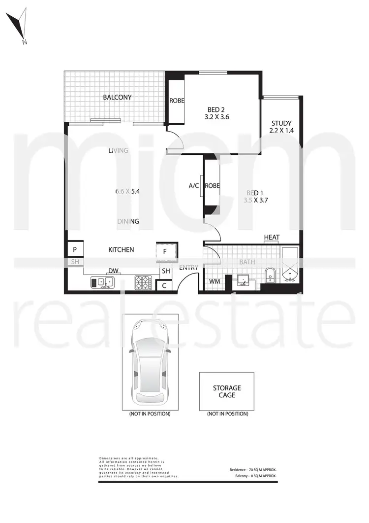 Floorplan of Homely apartment listing, 1008/12 Yarra Street, South Yarra VIC 3141
