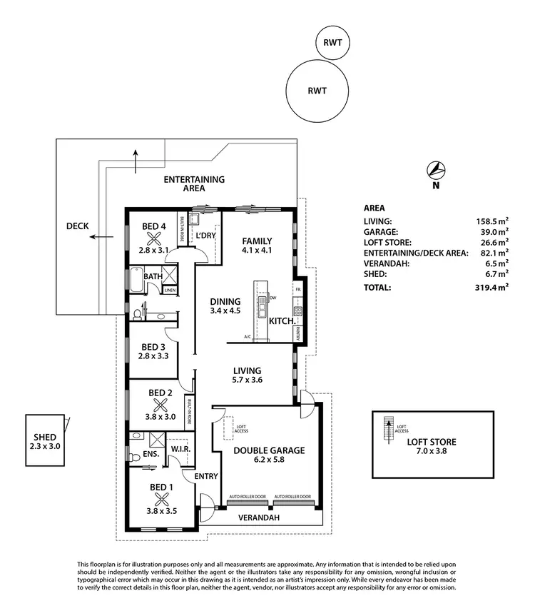 Floorplan of Homely house listing, 15 St Andrews Drive, Strathalbyn SA 5255