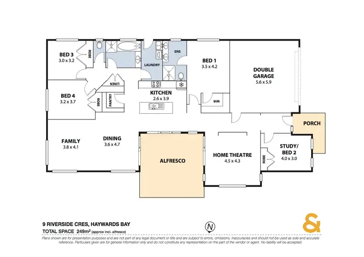 Floorplan of Homely house listing, 9 Riverside cres, Haywards Bay NSW 2530