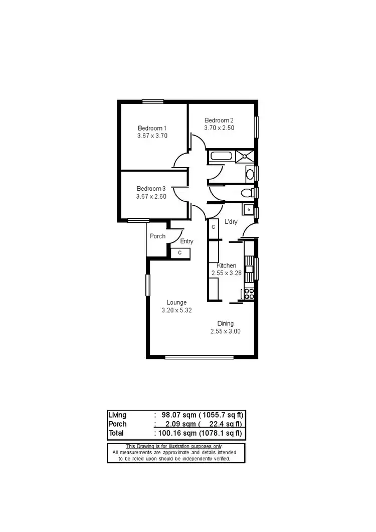 Floorplan of Homely house listing, 3 LORIKEET AVENUE, Murray Bridge SA 5253