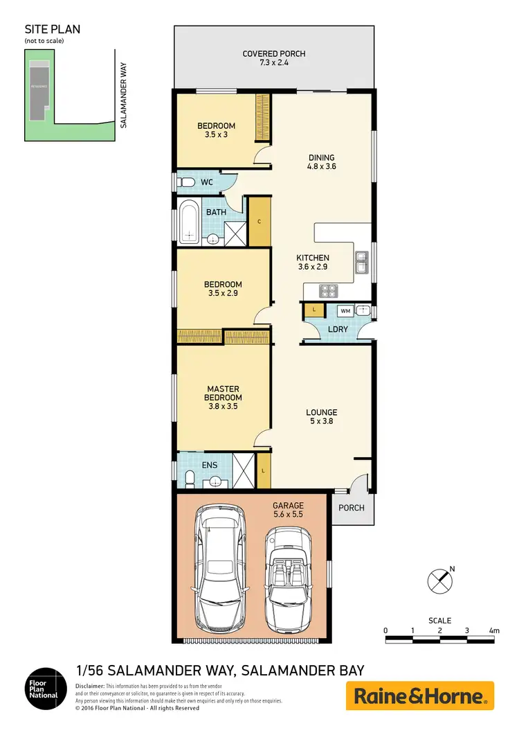 Floorplan of Homely house listing, 1/56 Salamander Way, Salamander Bay NSW 2317