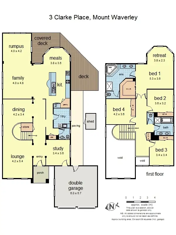 Floorplan of Homely house listing, 3 Clarke Place, Mount Waverley VIC 3149