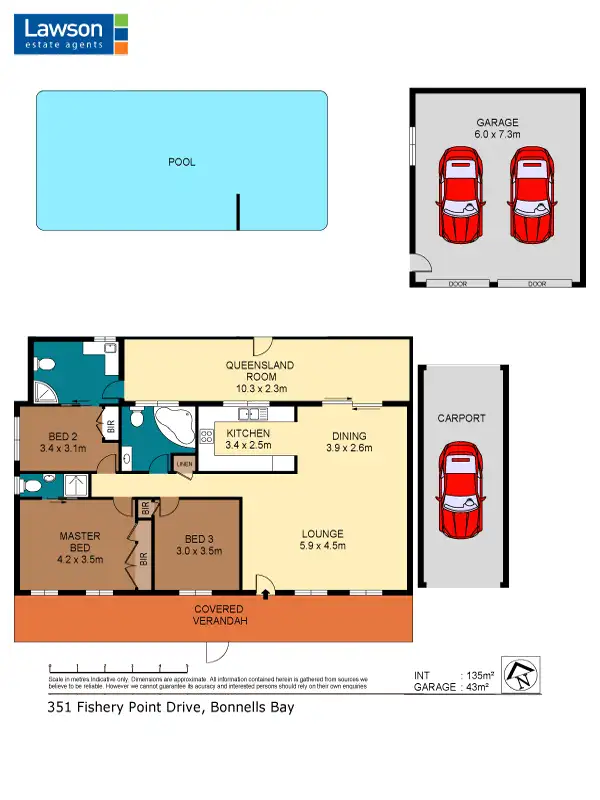 Floorplan of Homely house listing, 351 Fishery Point Road, Bonnells Bay NSW 2264