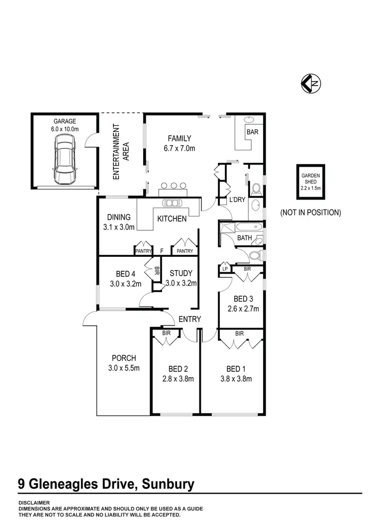 Floorplan of Homely house listing, 9 Gleneagles Drive, Sunbury VIC 3429