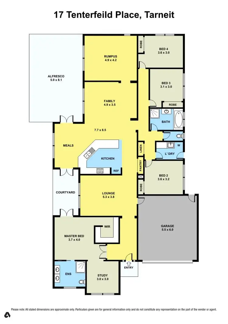 Floorplan of Homely house listing, 17 Tenterfield Place, Tarneit VIC 3029