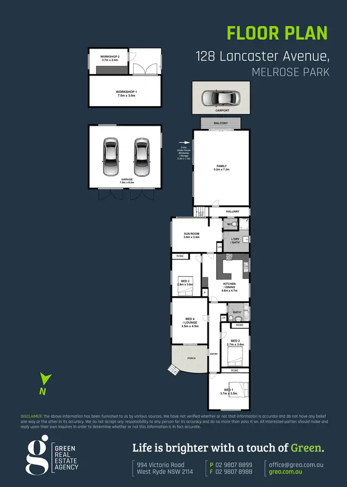 Floorplan of Homely house listing, 128 Lancaster Avenue, Melrose Park NSW 2114