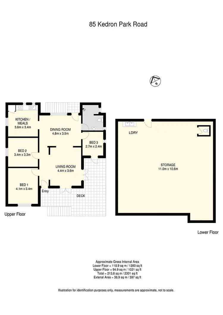 Floorplan of Homely house listing, 85 Kedron Park Road, Wooloowin QLD 4030