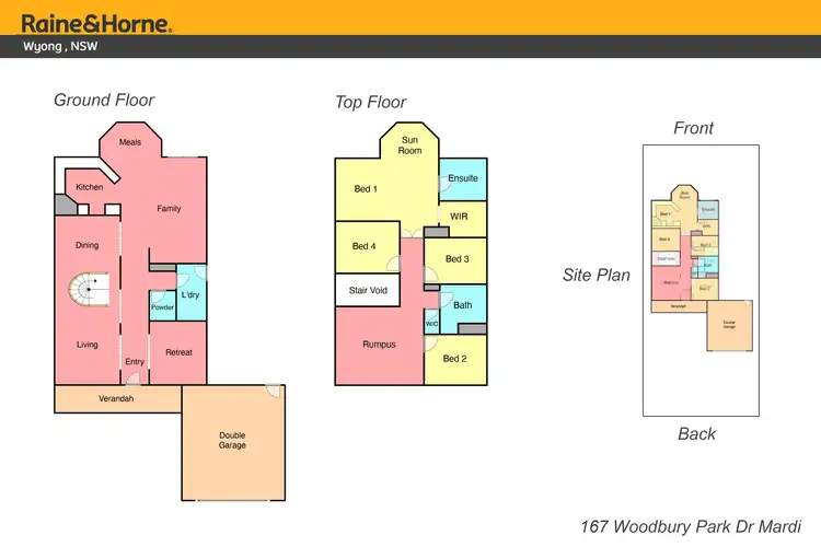 Floorplan of Homely house listing, 167 Woodbury Park Drive, Mardi NSW 2259