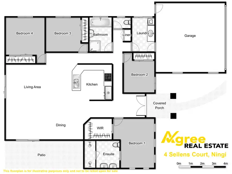 Floorplan of Homely house listing, 4 Sellens Court, Ningi QLD 4511