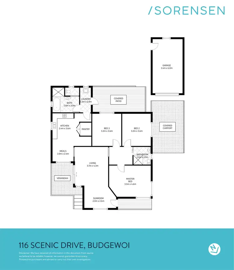 Floorplan of Homely house listing, 116 Scenic Drive, Budgewoi NSW 2262
