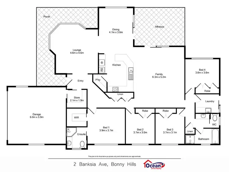 Floorplan of Homely house listing, 2 Banksia Avenue, Bonny Hills NSW 2445