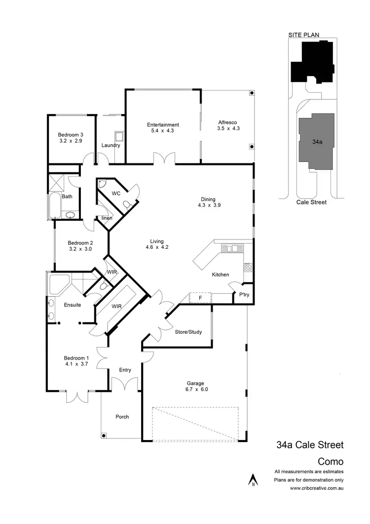 Floorplan of Homely house listing, 34A Cale Street, Como WA 6152