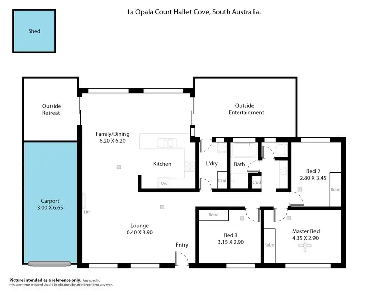 Floorplan of Homely house listing, 1a Opala Court, Hallett Cove SA 5158
