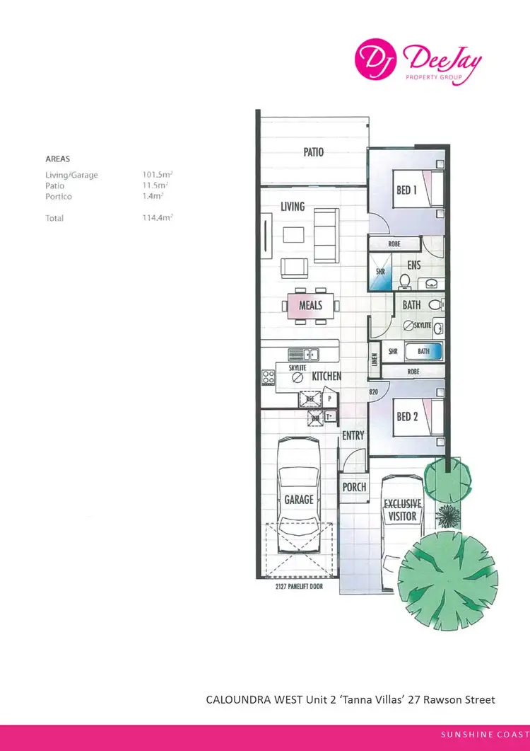 Floorplan of Homely house listing, Unit 2 'Tanna Villas' 27 Rawson Street, Caloundra West QLD 4551