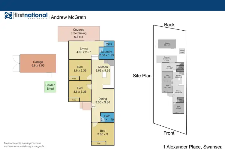Floorplan of Homely house listing, 1 Alexander Place, Swansea NSW 2281