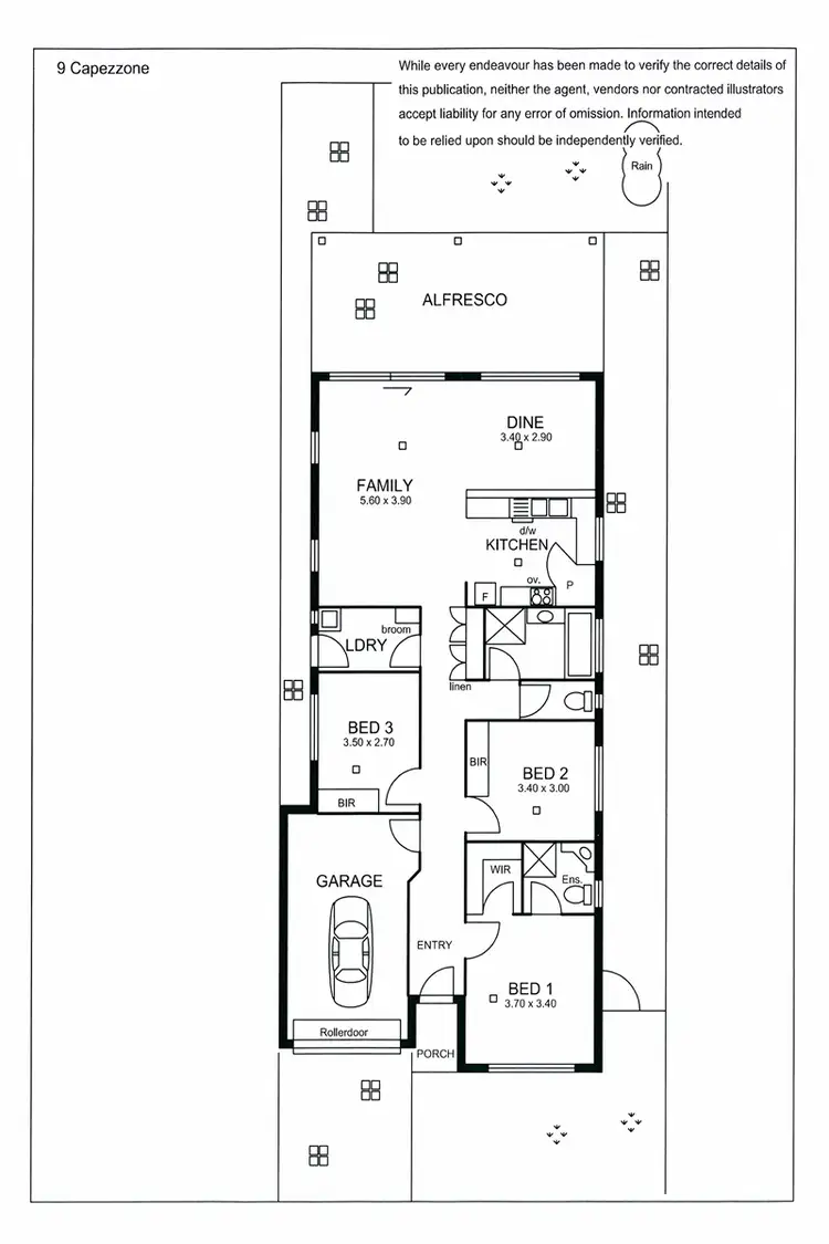 Floorplan of Homely house listing, 9 Capezzone Court, Newton SA 5074