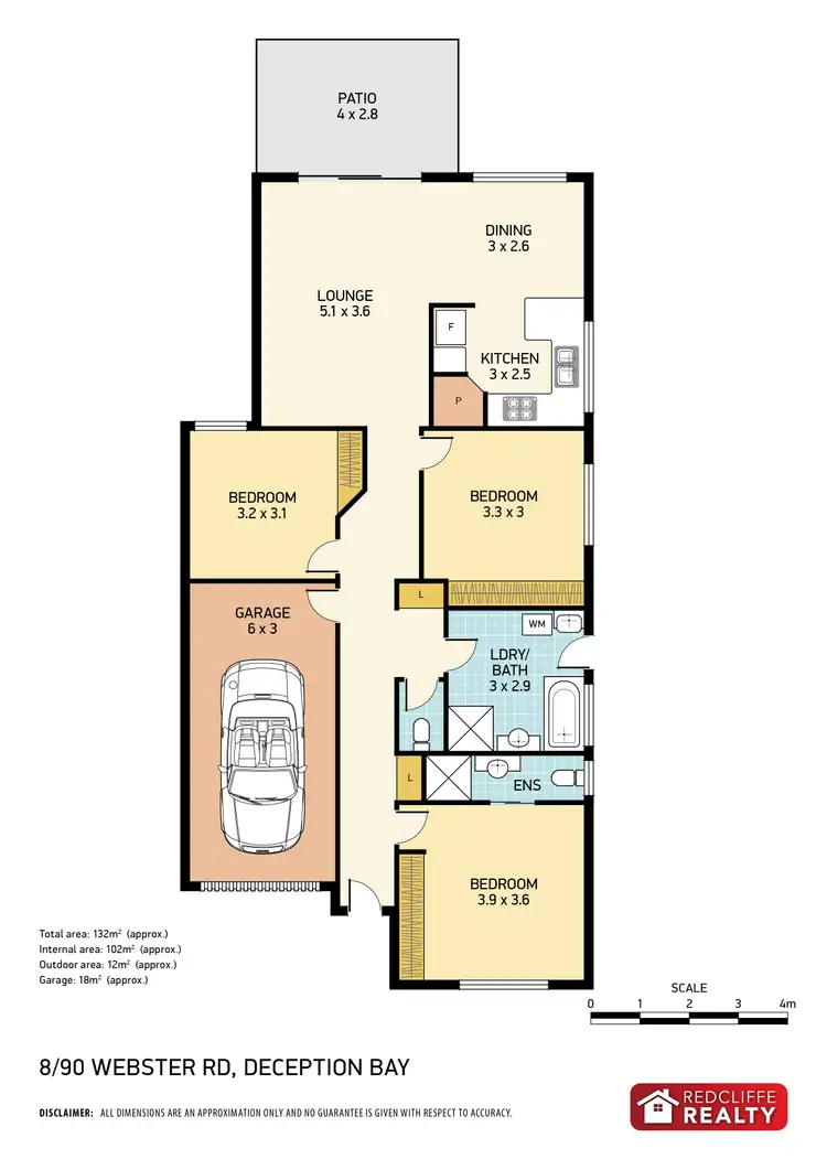 Floorplan of Homely unit listing, 8/90 Webster Road, Deception Bay QLD 4508