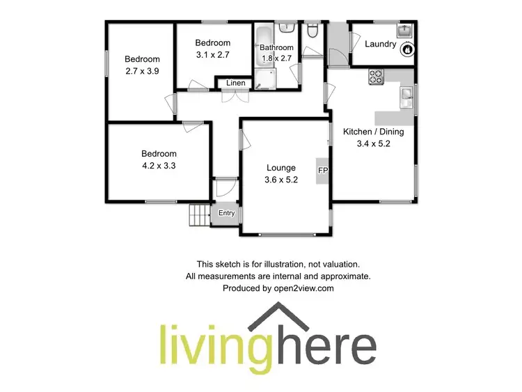 Floorplan of Homely house listing, 191 Rosevears Drive, Rosevears TAS 7277