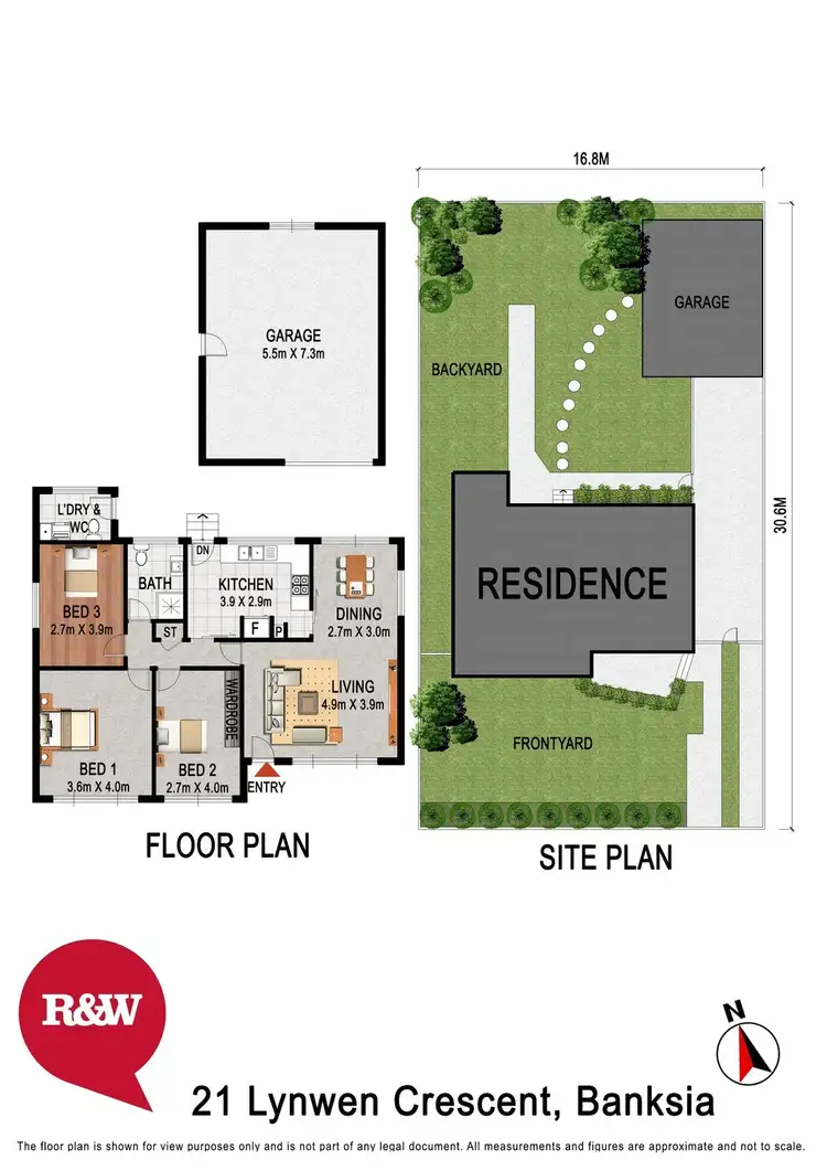 Floorplan of Homely house listing, 21 Lynwen Crescent, Banksia NSW 2216