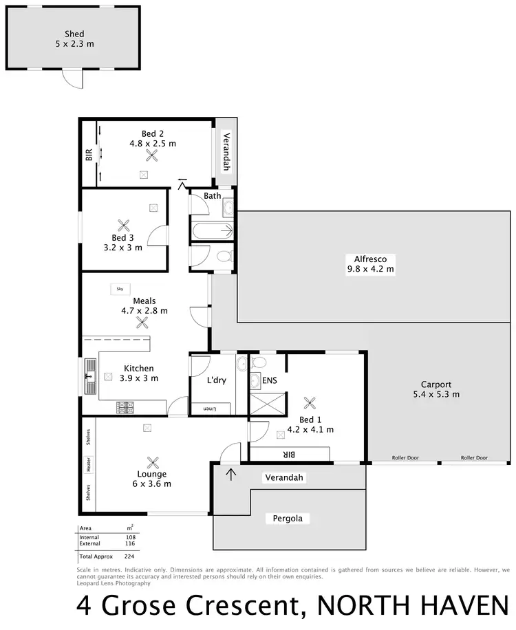Floorplan of Homely house listing, 4 Grose Crescent, North Haven SA 5018