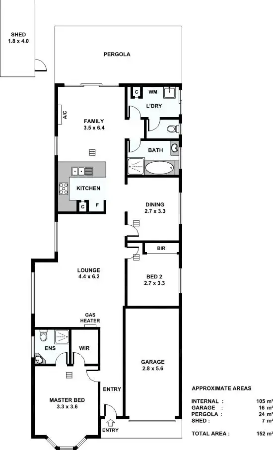 Floorplan of Homely house listing, 34 Applecross Drive, Blakeview SA 5114