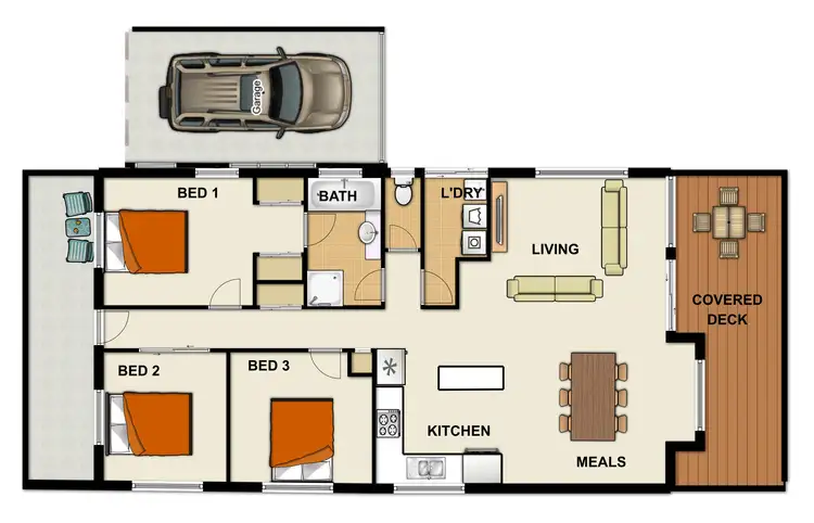 Floorplan of Homely house listing, 41 Carolina Parade, Forest Lake QLD 4078