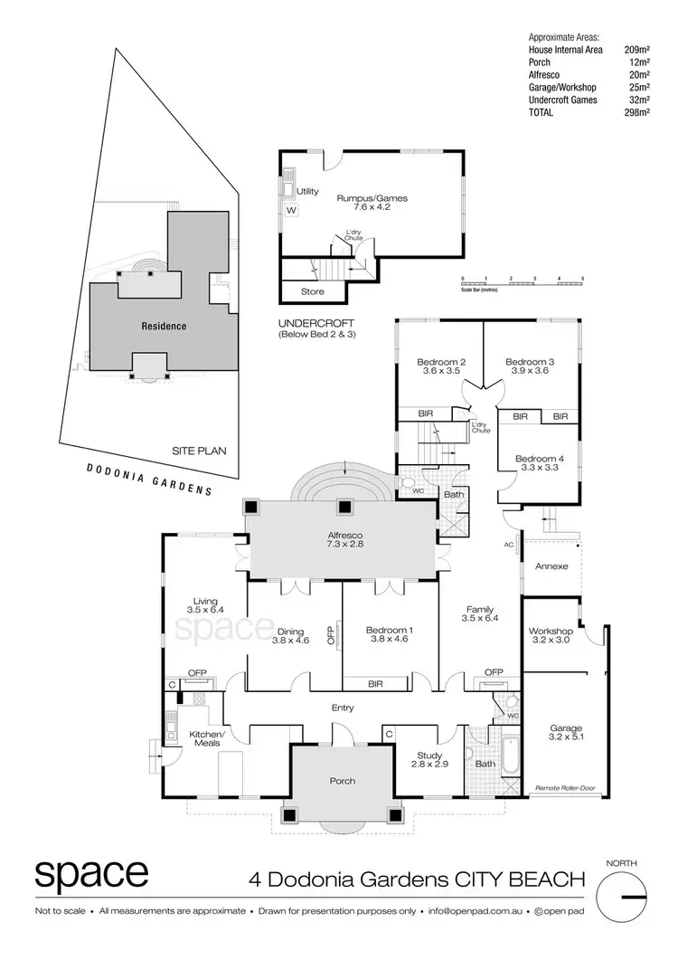 Floorplan of Homely house listing, 4 Dodonia Gardens, City Beach WA 6015