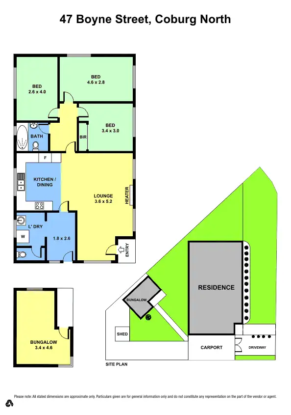 Floorplan of Homely house listing, 47 Boyne Street, Coburg North VIC 3058