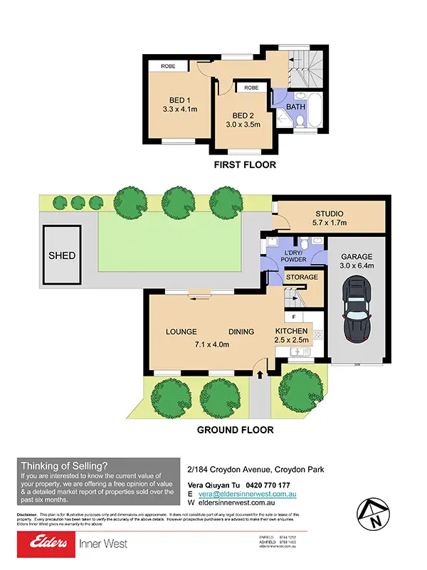 Floorplan of Homely townhouse listing, 2/184 Croydon Avenue, Croydon Park NSW 2133