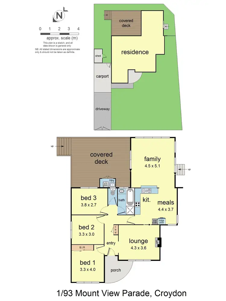 Floorplan of Homely house listing, 1/93 Mount View Parade, Croydon VIC 3136