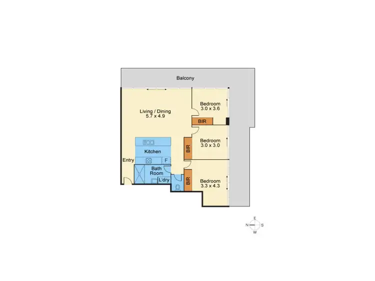Floorplan of Homely apartment listing, 703/49 Plenty Road, Preston VIC 3072
