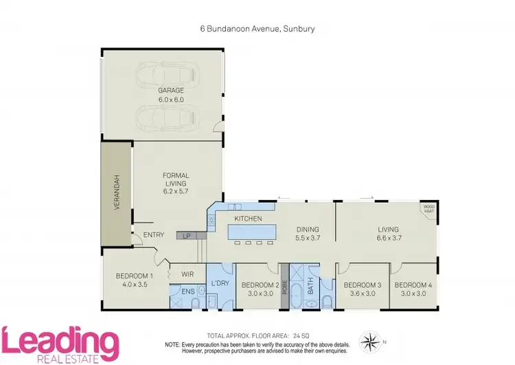 Floorplan of Homely house listing, 6 Bundanoon Avenue, Sunbury VIC 3429