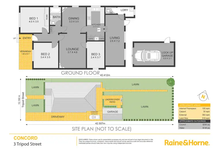 Floorplan of Homely house listing, 3 Tripod Street, Concord NSW 2137