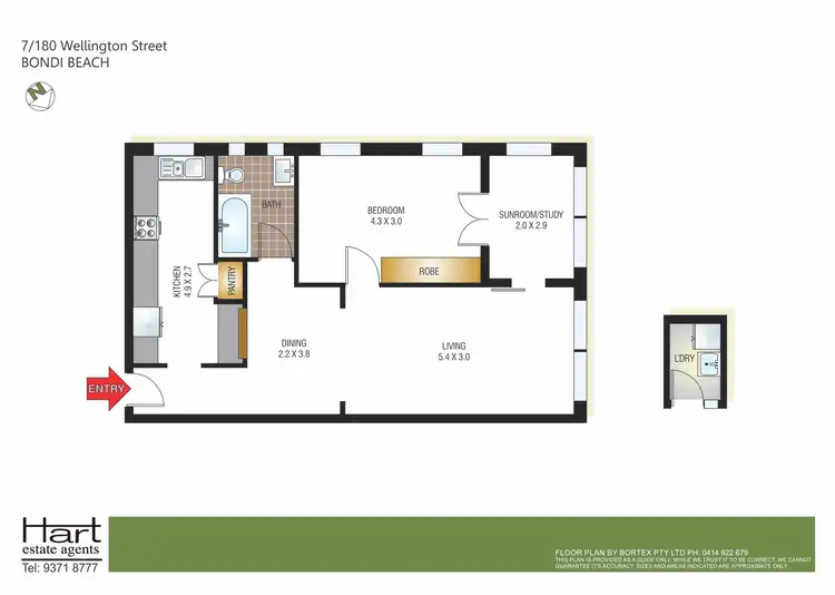 Floorplan of Homely apartment listing, 7/180 Wellington Street, Bondi NSW 2026