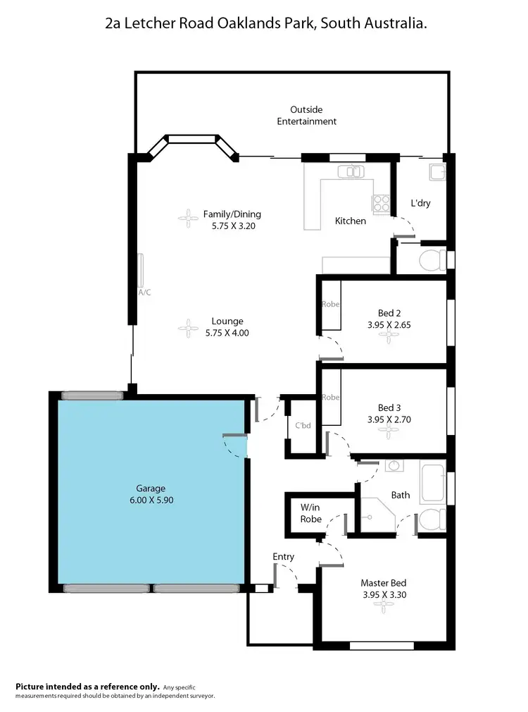 Floorplan of Homely house listing, 2a Letcher Road, Oaklands Park SA 5046