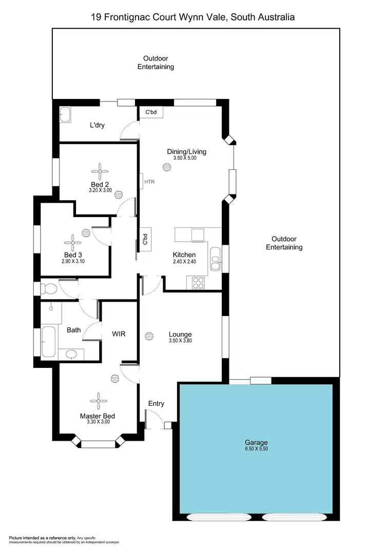 Floorplan of Homely house listing, 19 Frontignac Court, Wynn Vale SA 5127