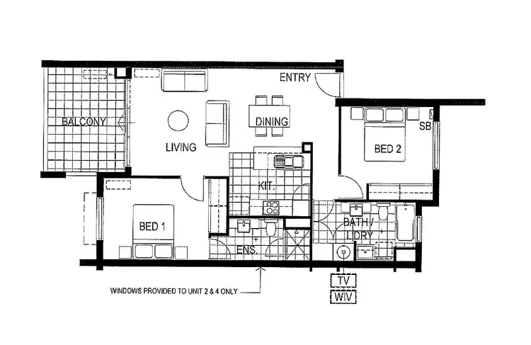 Floorplan of Homely apartment listing, 2/189 Swansea Street East, East Victoria Park WA 6101